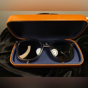Fossil Black Sunglasses with Orange Case